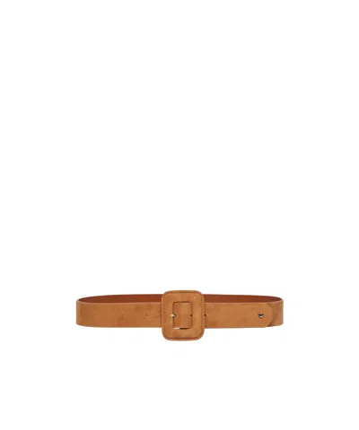 Weekend Max Mara Suede Belt In Brown