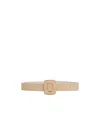 Weekend Max Mara Suede Belt In Yellow