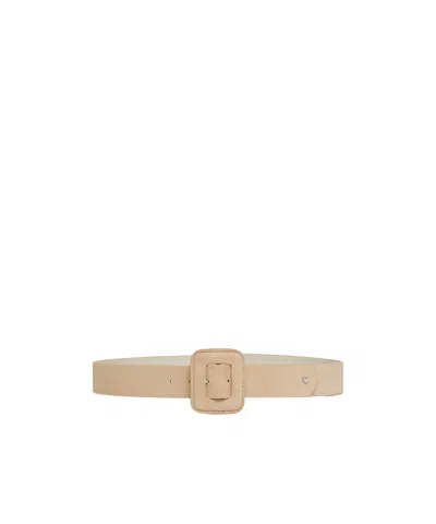 Weekend Max Mara Suede Belt In Yellow