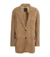 Weekend Max Mara Suede Blazer In Brown