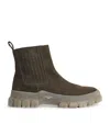 Weekend Max Mara Genepi Military Green Chelsea Boot In Green