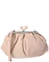 Weekend Max Mara Suede Clutch In Beige