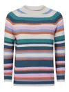 Weekend Max Mara Linz Striped Raglan-sleeve Sweater In Multicolour