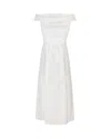 Weekend Max Mara Prsoit Dress In Cotton Poplin In White