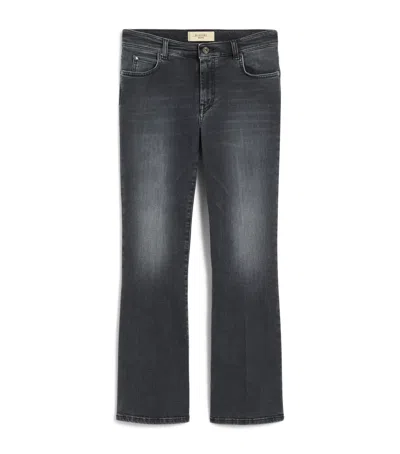 Weekend Max Mara Super Stretch Slim Cropped Jeans In Black
