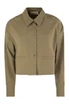 Weekend Max Mara Svago Boxy Cotton Button-up Shirt