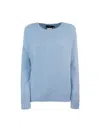 Weekend Max Mara Max Mara Weekend Sweaters Clear Blue In Blue