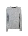 Weekend Max Mara Grey Ice Jersey In Gray
