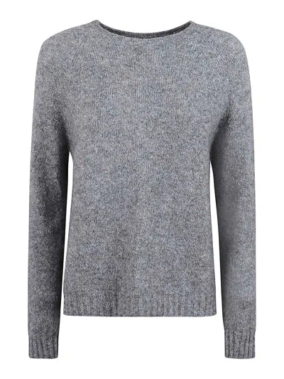 Weekend Max Mara Suéter Con Escote Barco - Ghiacci In Gray