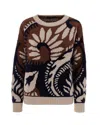 Weekend Max Mara Patterned-jacquard Sweater In Multi