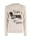 Weekend Max Mara Maglia Nitra In Alpaca E Lana Sabbia In Neutral