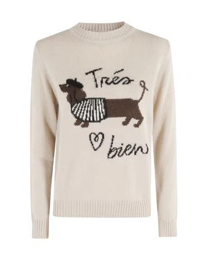 Weekend Max Mara Sweater In Neutral