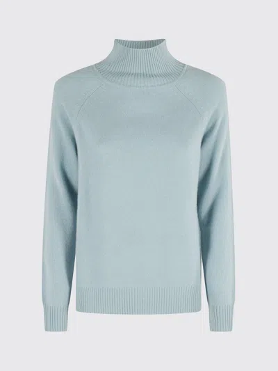 Weekend Max Mara High Neck Long-sleeved Jumper In Blue