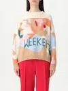Weekend Max Mara Patterned Cotton Yarn Sweater In Multi