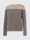 Weekend Max Mara Striped-pattern Button Sweater In Neutral