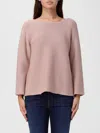 Weekend Max Mara Addotto Boat Neck Sweater In Pink