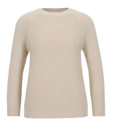 Weekend Max Mara White Cotton Sweater In Neutral