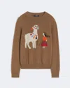 Weekend Max Mara Crew Neck Sweater In Brown