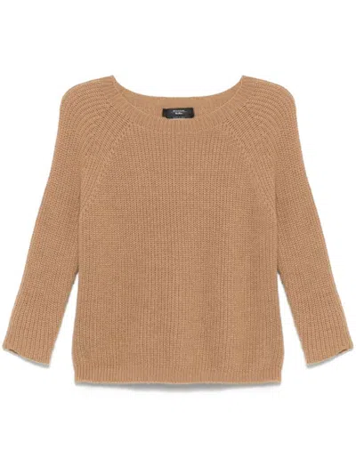 Weekend Max Mara Sweaters In Brown