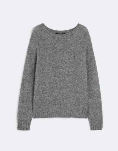 Weekend Max Mara Long-sleeved Sweater In Gray