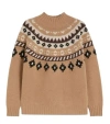Weekend Max Mara Hardy Patterned Roll-neck Sweater In Multi