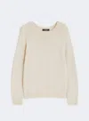 Weekend Max Mara Weekend Maxmara Ghiacci Jumper Ivory In Neutral