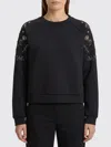 Weekend Max Mara Long-sleeved Sweatshirt In Black