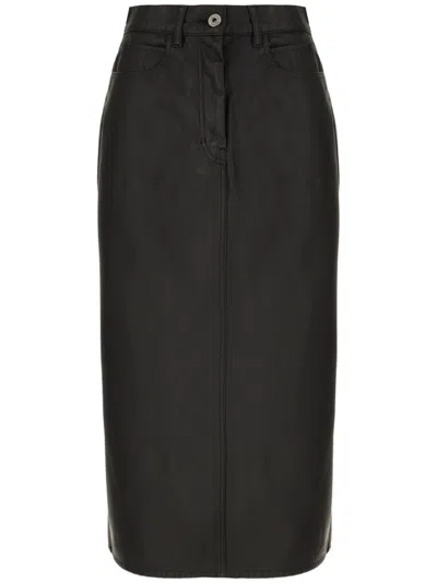 WEEKEND MAX MARA SYNTHETIC LEATHER SKIRT