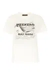 Weekend Max Mara Omens Ivory Guglia Brand-print Cotton-jersey T-shirt