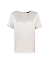 Weekend Max Mara Amburgo Crewneck T-shirt In Blue Beige