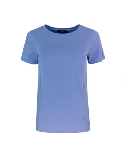 Weekend Max Mara T-shirt Multif Azzurra In 010