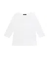 Weekend Max Mara T-shirt With Round Neck And Long Sleeves In White