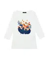Weekend Max Mara T-shirt With Round Neck And Long Sleeves In White