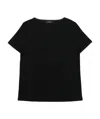 Weekend Max Mara T-shirt With Round Neck And Short Sleeves In Black