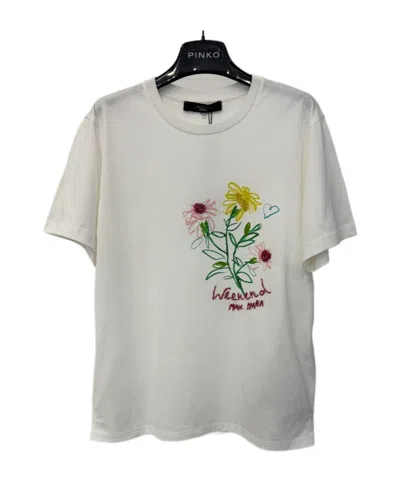 Weekend Max Mara T-shirt With Round Neck And Short Sleeves In Gray