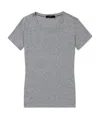 Weekend Max Mara T-shirt With Round Neck And Short Sleeves In Gray