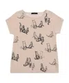 Weekend Max Mara T-shirt With Round Neck And Short Sleeves In Pink