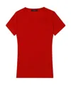 Weekend Max Mara T-shirt With Round Neck And Short Sleeves In Red