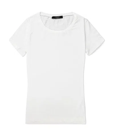 Weekend Max Mara T-shirt With Round Neck And Short Sleeves In White