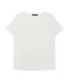 Weekend Max Mara T-shirt With Round Neck And Short Sleeves In White