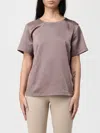 Weekend Max Mara Crew-neck Button-closure Top In Purple