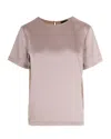 Weekend Max Mara Crew-neck Button-closure Top In Neutral