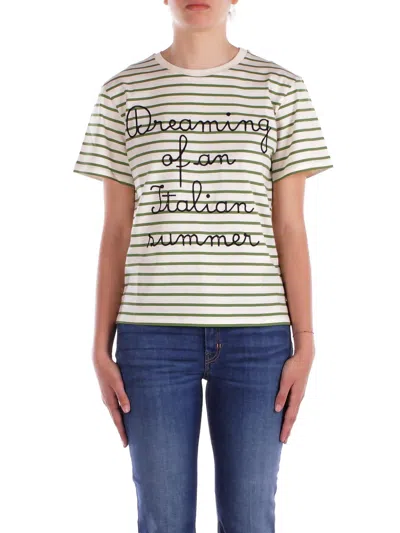 Weekend Max Mara T-shirts And Polos In Ecru/green