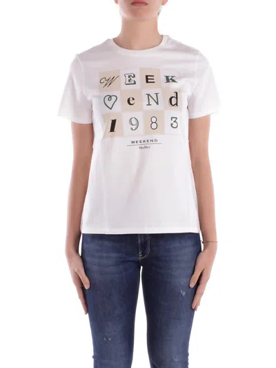 Weekend Max Mara T-shirts And Polos Beige In White/ecru