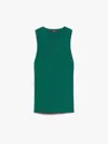 Weekend Max Mara Womens Green Sleeveless Slim-fit Knitted Top In Green