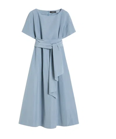 Weekend Max Mara Taffeta Dress In Blue