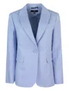 Weekend Max Mara Quito Single-breasted Jacket In Blue