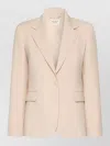 Weekend Max Mara Tailored Jacket Back Vent Buttoned Cuffs In Neutral