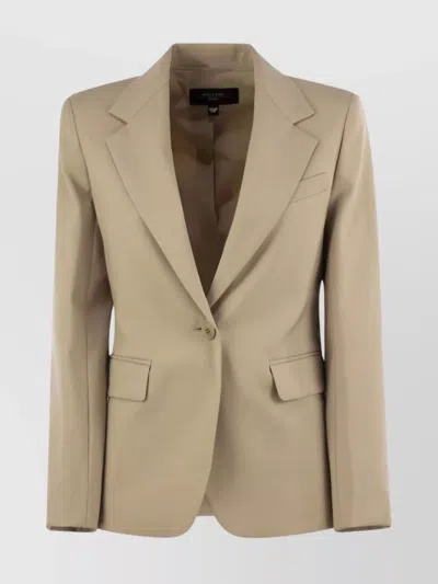 WEEKEND MAX MARA TAILORED JACKET WITH FLAP POCKETS AND BACK VENT