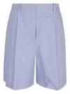 Weekend Max Mara Dart-detailing Tailored Shorts In Blue